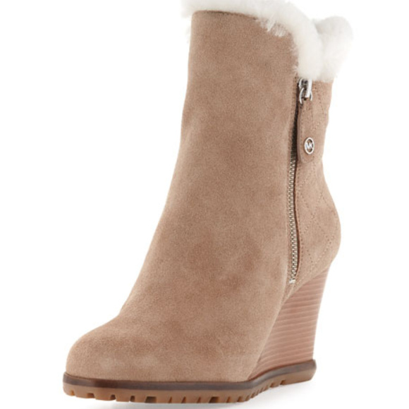 Michael Kors Shoes - Michael Kors Women's Double Zip Wedge Bootie